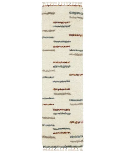 Jhb Design Axis Ax04a 2'3" X 7'6" Runner Area Rug In Ivory