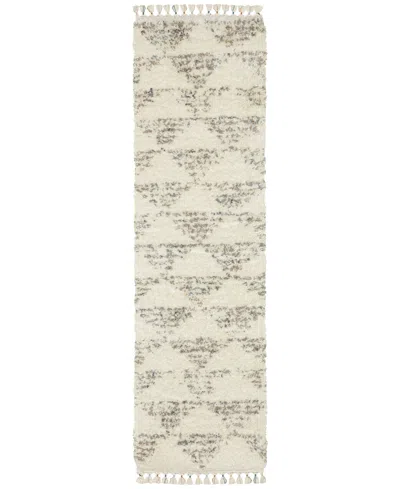 Jhb Design Axis Ax05a 2'3" X 7'6" Runner Area Rug In Ivory