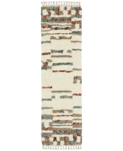 Jhb Design Axis Ax06a 2'3" X 7'6" Runner Area Rug In Ivory