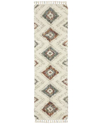 Jhb Design Axis Ax07a 2'3" X 7'6" Runner Area Rug In Ivory
