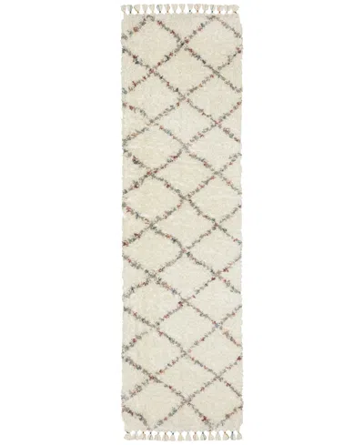 Jhb Design Axis Ax08a 2'3" X 7'6" Runner Area Rug In Ivory