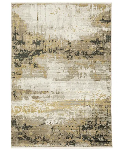 Jhb Design Bauer 2061x 5'3" X 7'6" Area Rug In Gold-tone