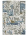 Jhb Design Elevation Elv1elvx 7'10" X 10'10" Area Rug In Gray,blue