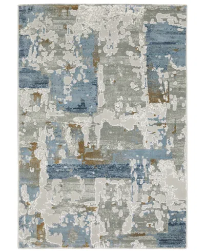 Jhb Design Elevation Elv1elvx 7'10" X 10'10" Area Rug In Gray,blue