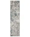 Jhb Design Evolution 0984d 2'3" X 8' Runner Area Rug In Gray,blue