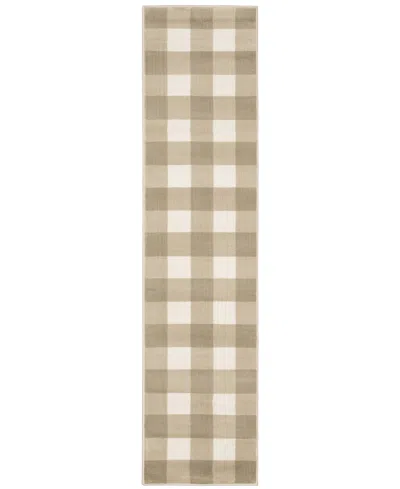 Jhb Design Georgia 678 1'10" X 7'6" Runner Area Rug In Beige