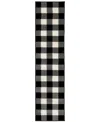 Jhb Design Georgia 678 1'10" X 7'6" Runner Area Rug In Black