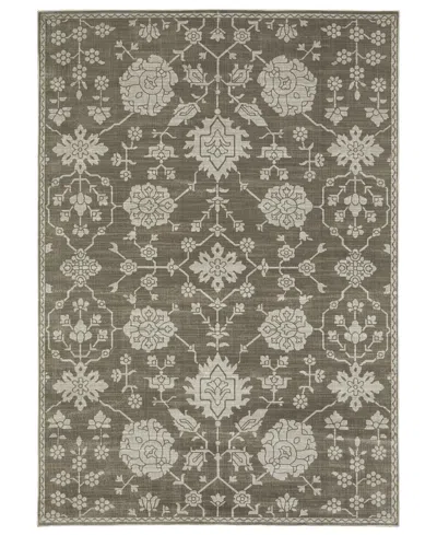 Jhb Design Intrigue Int01 5'3" X 7'6" Area Rug In Gray