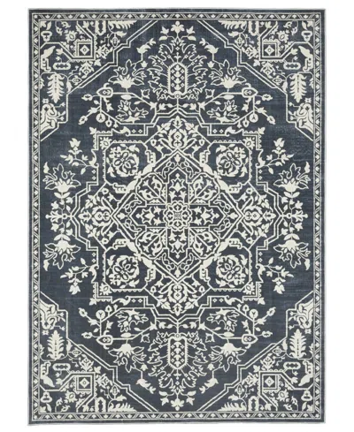 Jhb Design Intrigue Int10 3'10" X 5'5" Area Rug In Blue,ivory