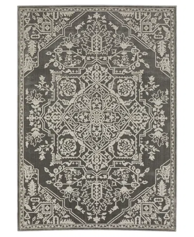 Jhb Design Intrigue Int12 3'10" X 5'5" Area Rug In Beige,gray