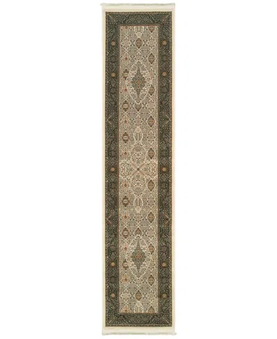 Jhb Design Masterpiece Tabriz Ivory 2'3" X 10' Runner