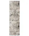 Jhb Design Aberdeen 1144q 2'3" X 7'6" Runner Area Rug In Gray