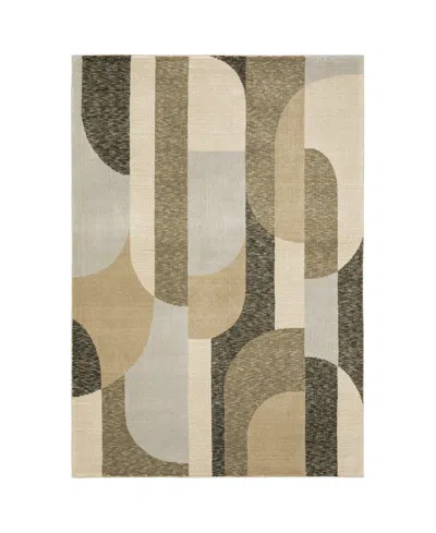 Jhb Design Strada Str02 3'3" X 5'2" Area Rug In Brown