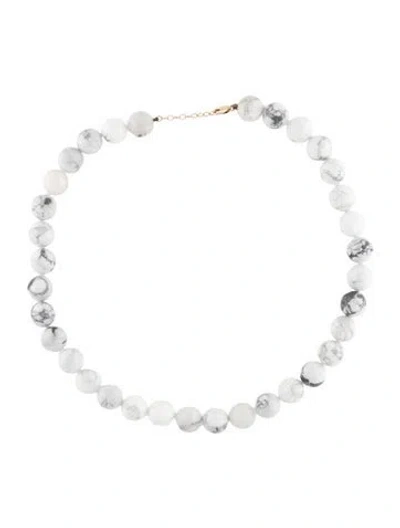 Pre-owned Jia Jia 14k Magnesite Oracle Sphere Necklace, 16.5" In Multicolor