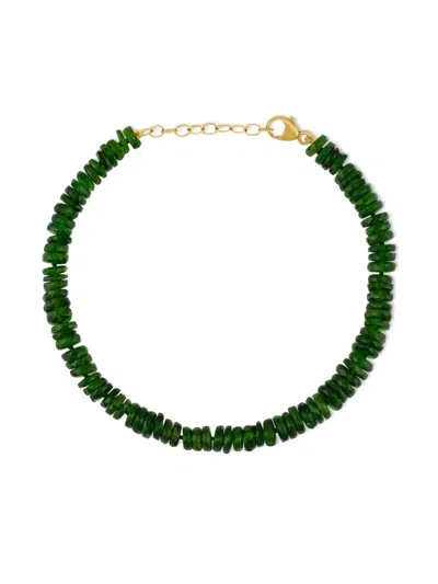 Jia Jia 14k Yellow Gold Aurora Chrome-diopside Bracelet In Green