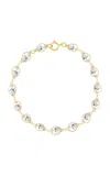 Jia Jia 14k Yellow Gold Chakra Topaz Tear Drop Bracelet In White