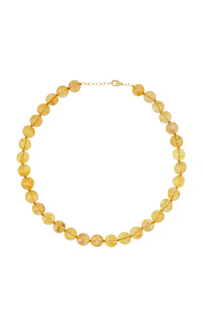 Jia Jia 14k Yellow Gold Citrine Sphere Necklace