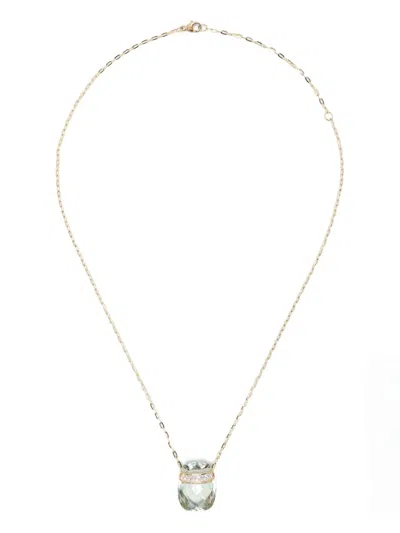 Jia Jia 14k Yellow Gold Diamond Necklace In Silver
