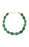 Jia Jia 14k Yellow Gold Emerald Quartz Bracelet In Green