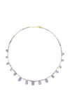 Jia Jia 14k Yellow Gold Sapphire Amethyst Necklace In Purple