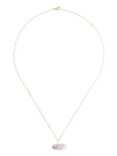 Jia Jia 14kt Yellow Gold Veracruz Diamond And Amethyst Necklace