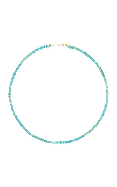 Jia Jia Arizona 14k Yellow Gold Apatite Necklace In Blue