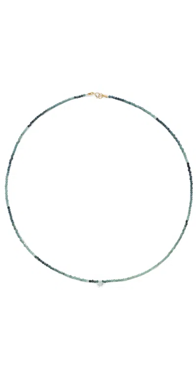 Jia Jia Blue Tourmaline Aqua Raindrop Necklace Blue