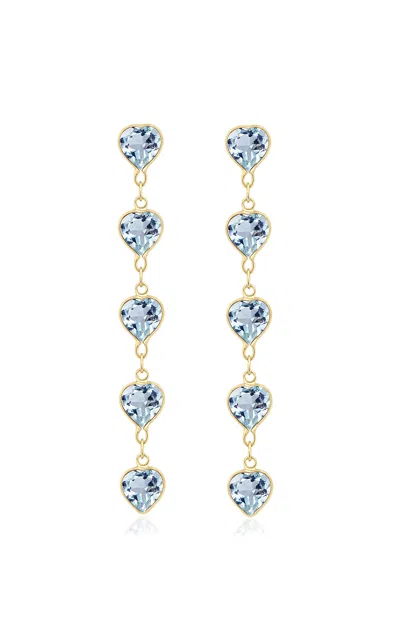 Jia Jia Chakra 14k Yellow Gold Topaz Earrings