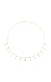 Jia Jia Chakra 14k Yellow Gold Topaz Princess Necklace