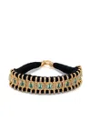 Jia Jia Emerald And Diamonds Statement Bracelet In Gold
