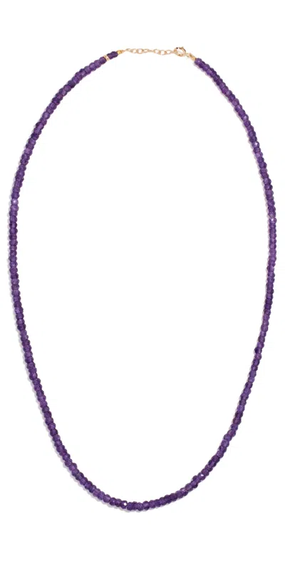 Jia Jia February Amethyst Beaded Necklace Amethyst