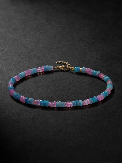 Jia Jia Gold Opal Beaded Bracelet In Pink