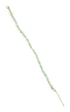 Jia Jia Birthstone May 14k Yellow Gold Emerald Bracelet In Green