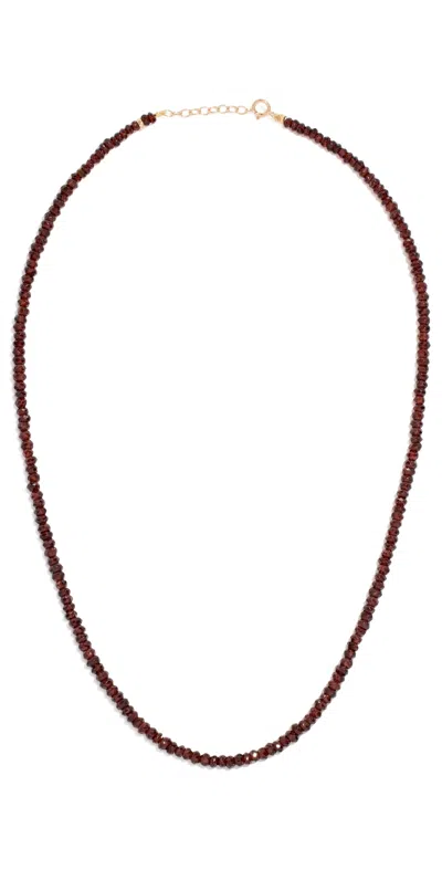 Jia Jia January Garnet Beaded Necklace Garnet