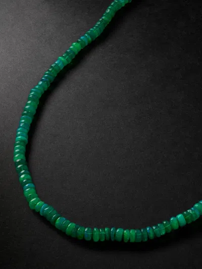 Jia Jia Jumbo Gold Opal Beaded Necklace In Green