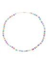 Jia Jia Jumbo Rainbow Beaded Necklace In Blue