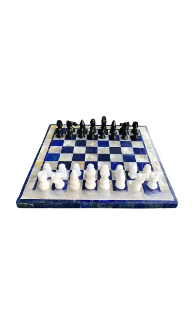Jia Jia Lapis Lazuli Chess Set In Multi
