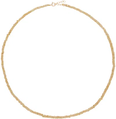 Jia Jia Orange November Birthstone Citrine Beaded Necklace