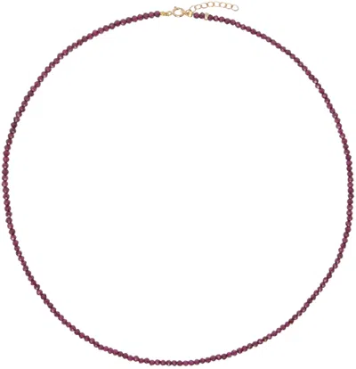 Jia Jia Red January Birthstone Garnet Bracelet In 14k Yellow Gold