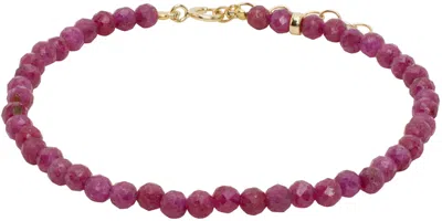 Jia Jia Red July Birthstone Ruby Bracelet In 14k Yellow Gold