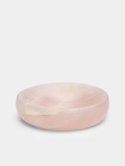 Jia Jia Rose Quartz Soap Dish  Abask Luxury Gift In Pink