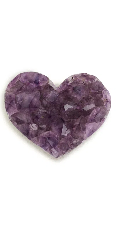 Jia Jia Small Amethyst Druzy Heart Amethyst