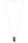 Jia Jia Smokey Quartz Gold Bar Necklace In Yellow Gold