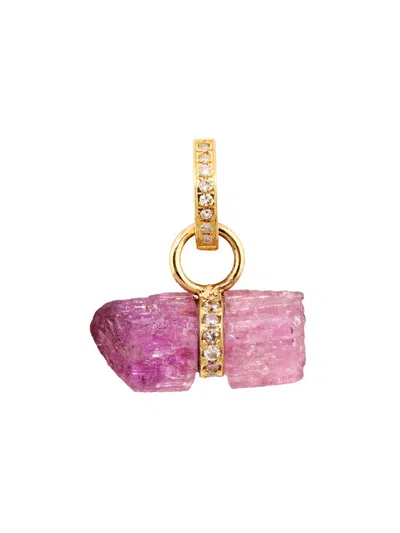 Jia Jia Women's 14k Yellow Gold, Tanzanite & 0.25 Tcw Diamond Pendant Necklace In Pink