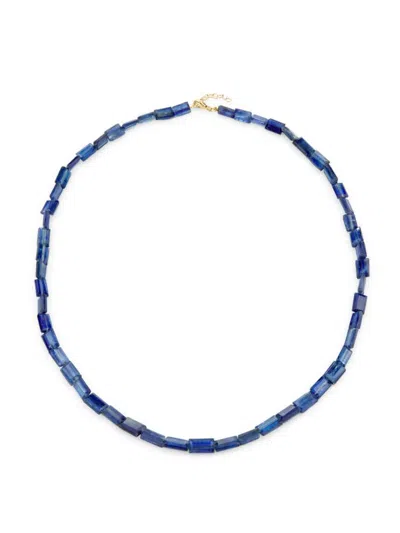 Jia Jia Women's Arizona 14k Yellow Gold & Kyanite Beaded Necklace In Blue