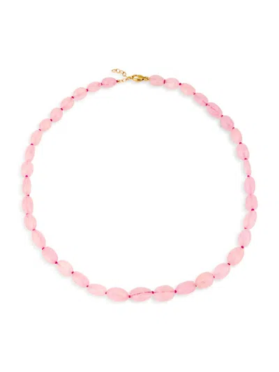 Jia Jia Women's Arizona 14k Yellow Gold & Morganite Beaded Necklace In Red