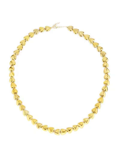 Jia Jia Women's Golden Heart 14k Yellow Gold Necklace