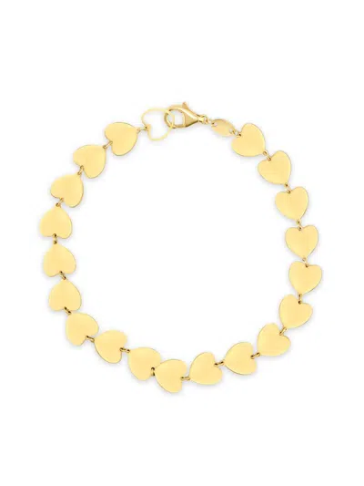 Jia Jia Women's Love 14k Yellow Gold Heart Bracelet