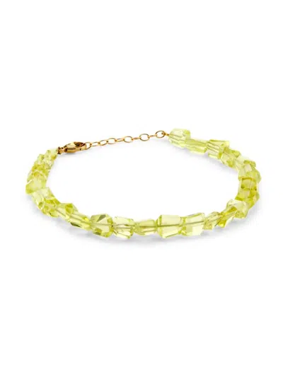 Jia Jia Women's Purple Rain 14k Yellow Gold & Lemon Quartz Beaded Bracelet