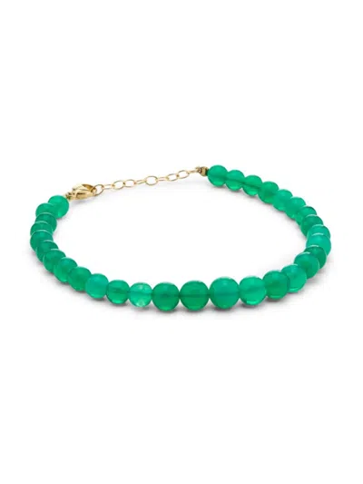 Jia Jia Women's Soleil 14k Yellow Gold & Gemstone Beaded Bracelet In Green